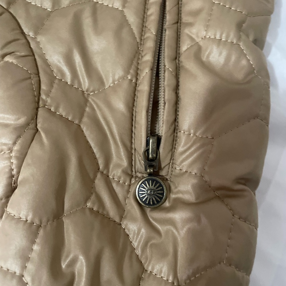 UGG Tan Quilted Kids Footie - Picture 12 of 16